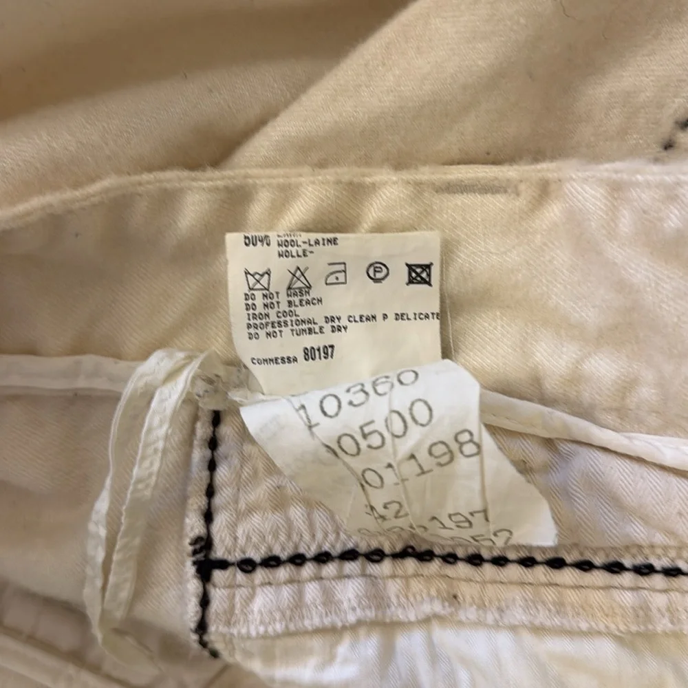 Marithe Francois Girbaud: Cream Wide-Leg Pants - Picture 13 of 16